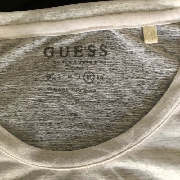 GUESS Los Angeles Men’s White T-Shirt Never Too Much 81 Short Sleeves Size XL - Picture 3 of 8
